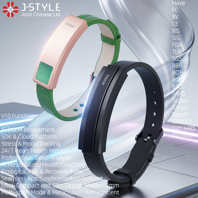 JCVital V10 Smart Bracelets OEM ODM Long Distance Bracelet Smart Band Fitness Rohs Sleep Personalized Recommendations Wristband