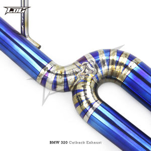 BK tubo dritto Catback per BMW 320/320i N20/B48 2.0T 2012-2020 sistema di scarico Quad Outlet in titanio - Product Image 3