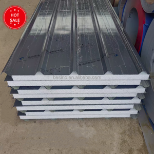 Panneaux <span class=keywords><strong>de</strong></span> toiture sandwich ignifuges et étanches à <span class=keywords><strong>prix</strong></span> compétitif, panneaux <span class=keywords><strong>de</strong></span> toiture isolés en aluminium à joint debout pour la construction <span class=keywords><strong>de</strong></span> maisons, tôles métalliques - Product Image 3