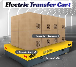 Factory Floor Operations Electric Transfer Cart 10T 20T 30T Anti-Slip Platform Trackless Transfer Cart for <strong>Material</strong> <strong>Transport</strong> - Product Image 6