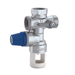 Groupe de sécurité pour chauffe-eau de stockage de 1/2 pouce avec vanne bleue et corps métallique - Product Image 1