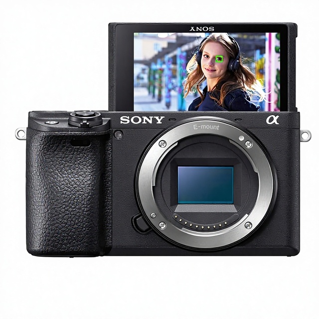 So ny Alpha a6400 Mirrorless Camera Compact APS-C Interchangeable Lens Digital Camera with Real-Time Eye Auto Focus