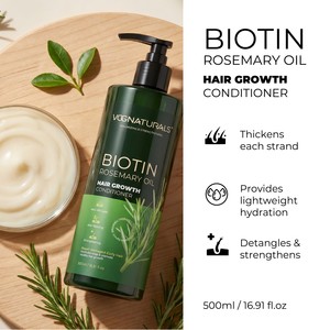 Ensemble Shampooing et Après-Shampooing au Romarin Marque Blanche, Sérum Capillaire pour la Croissance, l'Épaississement et le Renforcement des <span class=keywords><strong>Cheveux</strong></span>, Soin Revitalisant du Cuir Chevelu - Product Image 3