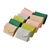 Logo personnalisé Nouveau design Pochettes pour boucles d'oreilles Bague Collier Pochette à bijoux imprimée en daim et microfibre Pochette pour enveloppe d'emballage de bijoux