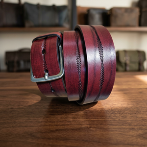 Ceinture pour homme en cuir véritable BS INTERNATIONAL NA168, épaisseur personnalisée, boucle en acier, durable, écologique, imperméable, résistante - Product Image 1