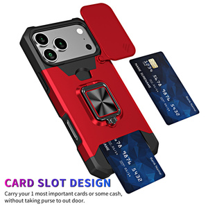 Cover Protettiva Antiurto per OPPO Realme C51/Realme <span class=keywords><strong>C53</strong></span> con Copri Fotocamera Scorrevole, Anello di Supporto Integrato e Slot Nascosto per Carte - Product Image 6