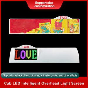 Venta caliente logotipo personalizado caja de luz magnética publicidad techo coche PP Material plástico impermeable Taxi LED medios pantalla - Product Image 2