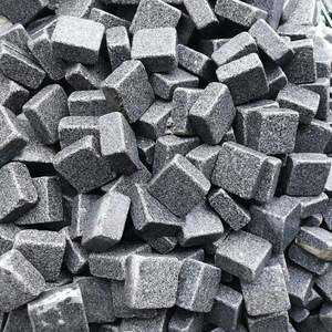 Bán Buôn Antique Dark Gray Cobblestone Granite <span class=keywords><strong>Pavers</strong></span> Tùy Chỉnh Màu Xám Đá Granite Cobble Đá Flamed Lát Đá Cho Ngoài Trời - Product Image 1