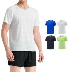 Camiseta Deportiva Color Block para Hombre, Ropa de Gimnasio de Secado Rápido, Camiseta de Culturismo, Ropa Deportiva para Hombre, Camiseta de Entrenamiento - Product Image 1