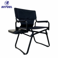 Haute qualité personnalisé toile Tube en aluminium directeur chaise Portable pliable bras Table réglable hauteur plage parc utilisation extérieure