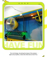 Jeux interactifs de mur de balles à tubes sous vide pour aire de jeux intérieure pour enfants et adultes