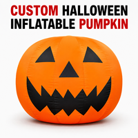 Modèle de citrouille gonflable géant personnalisé pour la promotion commerciale, les activités publiques d'Halloween, la décoration intérieure et extérieure