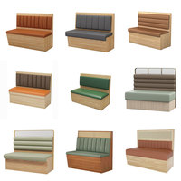 Bancs de restaurant commerciaux en bois au design minimaliste moderne, avec casiers/tiroirs personnalisables, forme carrée, panneau en bois, pour Hot Pot
