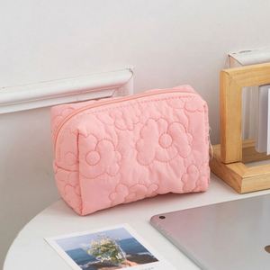 Cosmetic Bag <b>Top</b> Quality Plush Zipper Makeup Toiletry Bag for Female - Product Image 3