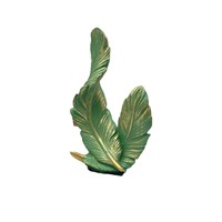 Sculpture en résine abstraite en forme de plume, deux options de couleur, statue décorative de table pour les vendeurs transfrontaliers de décoration intérieure