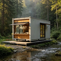 Maison mobile modulaire préfabriquée, structure en acier léger, villa préfabriquée, maison portable détachable, chambre à coucher, salon pour camping de vacances