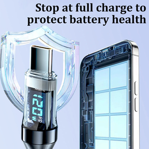 Siêu nhanh LCD hiển thị Type-C để Type-C nhanh chóng sạc cáp <span class=keywords><strong>Android</strong></span> điện thoại nhanh chóng ngày sạc cáp cho điện thoại thông minh - Product Image 3