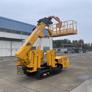 3t Spider <span class=keywords><strong>Crane</strong></span> Crawler tự hành cần cẩu điều khiển từ xa Telescopic Boom 360 độ xoay hẹp không gian nâng - Product Image 6
