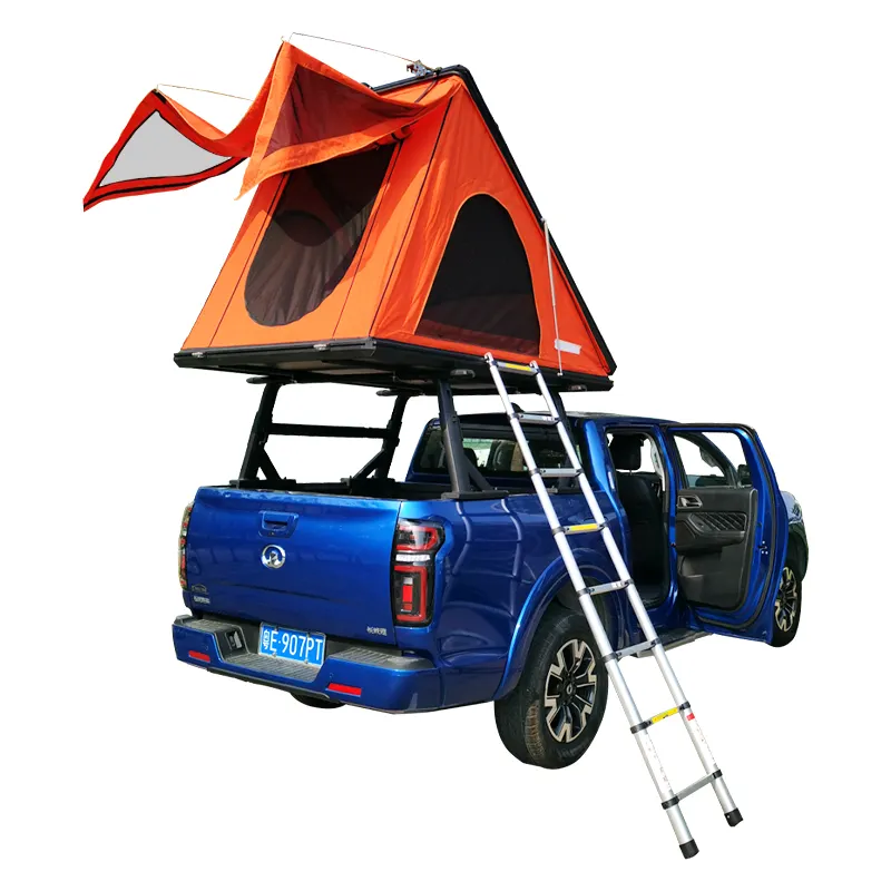 JFC-1001 4x4 triangle cruiser hard aluminium camping truck car awning shell camper adventure electric trailer roof top tent