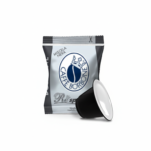 Set di 50 Capsule di Caffè Espresso Nero Borbone Compatibili con NESPRESSO con Componenti in Metallo e Plastica e Coperchio - Product Image 2
