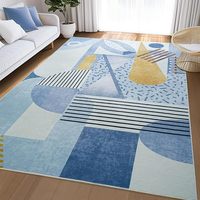 Tapis persan vintage personnalisé pour salon, tapis oriental rétro, tapis de sol antidérapant durable, décoration intérieure, chambre à coucher, table basse