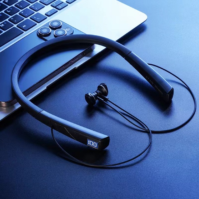 High Quality G02 Classic Ultra Long Standby Ear TWS Earbuds Neckband Headphones  Wireless with Digital Display