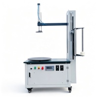 Machine d'emballage de palettes à grande vitesse à entraînement électrique, enveloppeuse de film étirable LLDPE avec pédale, machine d'emballage pour boîtes en carton