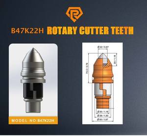 Ronde Schacht B47K22H <span class=keywords><strong>Bullet</strong></span> Tanden voor Foundation Boren - Product Image 2
