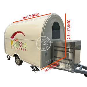 2025 High Quality Mobile Coffee Shop Mobile Food Trailer Round Mobile Fast Food Vending Truck for <b>Sale</b> - Product Image 1
