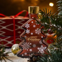 Diffuseurs d'arômes en verre de luxe pour huiles essentielles et parfums, flacons vides de 200 ml et 500 ml, et coffret cadeau – Collection Noël