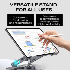 Support réglable ergonomique en aluminium à 360 degrés <span class=keywords><strong>pour</strong></span> <span class=keywords><strong>iPad</strong></span> Pro Support multi-angle en acier au carbone Commodité confortable <span class=keywords><strong>pour</strong></span> le bureau - Product Image 4