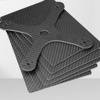 Feuille de plaque en Fiber de carbone OEM 3mm 5mm 6mm 9mm 25mm pour cadre ou bâtiment de plaque d'immatriculation de voiture