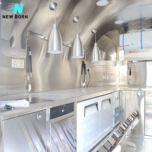 Retro kamyon gıda mobil yiyecek arabası römork ithalatçı sandviç sepeti gıda kamyoneti dondurma arabası mobil öğle yemeği kamyon - Product Image 6