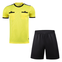 Tenues d'arbitre professionnelles, maillot d'arbitre de football respirant, ensemble de maillot d'arbitre de football à vendre