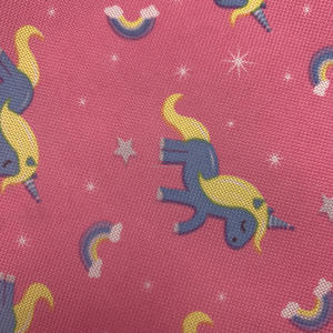 Bon prix Tissu polyester enduit de PVC imprimé <span class=keywords><strong>licorne</strong></span> imperméable et extensible pour les sacs des filles - Product Image 6