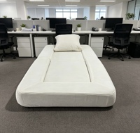 Sofá Cama Rectangular Moderno y Económico, Relleno de Espuma, Tapizado en Tela, para Sala de Estar, Dormitorio, Apartamento, Hotel, Hospital, Uso Individual