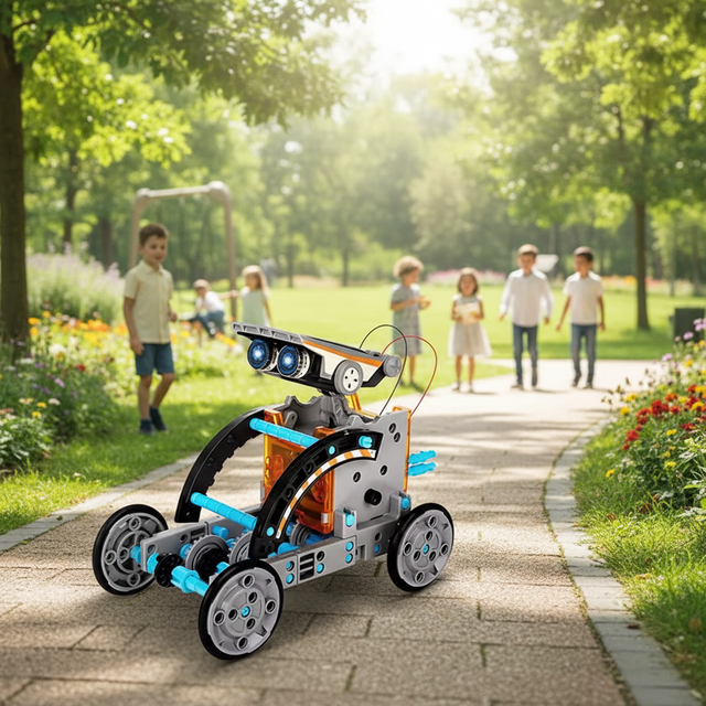 New Stem 13-in-1 Education Solar Robot Toys 190pcs Diy Building Science Experiment Kit for Kids Educational Toy Robots