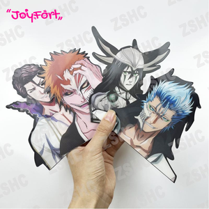 Autocollants Anime <span class=keywords><strong>BLEACH</strong></span> 3D, autocollants en mouvement, autocollants imperméables, autocollants lenticulaires, autocollants <span class=keywords><strong>manga</strong></span> pour voiture, téléphone, tasse, ordinateur portable, décoration de la maison - Product Image 1