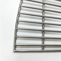 Grille de cuisson ronde pliable en acier inoxydable pour barbecue extérieur avec poignée, fabriquée par une usine OEM