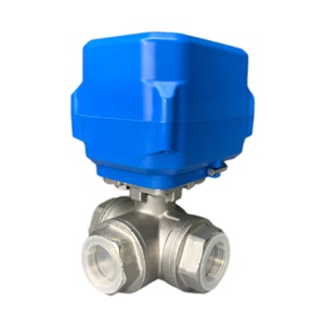 3-वे इलेक्ट्रिक एक्सेलेरेटर बॉल वाल्व 1/2in 3/4in 1 आकार l/t कनेक्शन dc12v/24v ए220v संगत स्टेनलेस स्टील ओम - Product Image 2