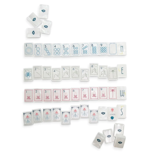 Juego de Mahjong Americano de 160 Piezas, <span class=keywords><strong>con</strong></span> Fichas Decorativas, de Una Sola Capa, Acrílico, <span class=keywords><strong>con</strong></span> Efecto Madreperla, para Niños, <span class=keywords><strong>con</strong></span> Logotipo Personalizado - Product Image 4