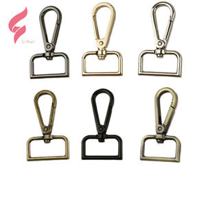 אבזם מתכת מסגסוגת אבץ של ליהוי, קרבינר לרצועת כלבים עם וו סנאפ מסתובב, וו סנאפ מתכת 10 מ\\\"מ לתיק יד - Product Image 6