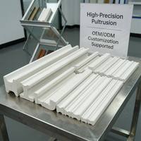 Profilé en I en fibre de verre pour application de transformateur de type sec, isolation en époxy, pultrusion, fibre de verre FRP, profilé en I en fibre de verre de type os de chien