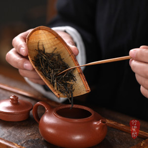 Bamboo Woven <b>Tea</b> Scoop Irregular Shape Handmade <b>Tea</b> Accessory For Kung Fu <b>Tea</b> <b>Set</b> - Product Image 2
