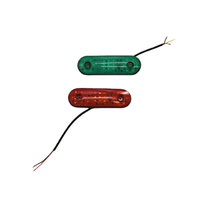 Pièces détachées de camion de haute qualité, lampe de camion 24V, feux latéraux de camion (rouge et vert), adaptés à diverses marques de camions - Product Image 1