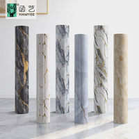 Nouveau Design PVC Pellicule et Bâton Mousse Marbre Autocollant Mural Plafond Luxe Papier Peint Décoration Maison Auto-Adhésif Grands Rouleaux Papier Peint