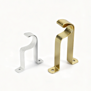 Accesorios Modernos para Cortinas, Soporte Individual <span class=keywords><strong>de</strong></span> <span class=keywords><strong>Hierro</strong></span> Metálico <span class=keywords><strong>de</strong></span> 2 mm <span class=keywords><strong>de</strong></span> Espesor para Barra Romana, Fabricación <span class=keywords><strong>de</strong></span> Chapa Metálica OEM - Product Image 1