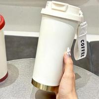 Tasse à café de voyage isolée sous vide en acier inoxydable portable de 16oz Infuseur à thé sans danger pour l'eau bouillante pour une consommation directe de 12 à 24 heures