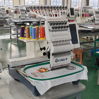 Machine informatisée de fabrication de logo unique à bas prix 12 15 aiguilles machines à broder pour la broderie de conception d'étiquettes nominatives