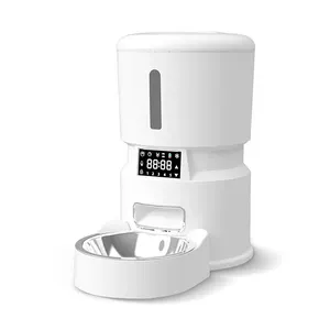 Automatische Elektrische Smart Food Dispenser Kat Feeder 4l Volume Opneembare Huisdier Kat Feeder Kom Met Infrarood Sensor